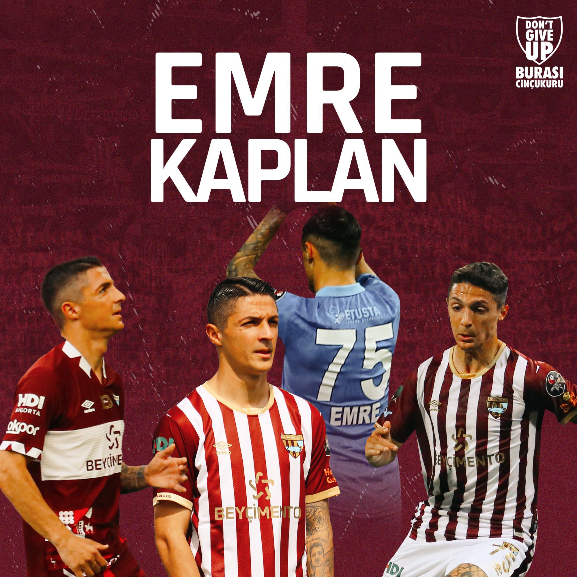 2022-2023 Sezonunda Medipol Başakşehir FK’dan kiralık olarak kadromuza katılan Emre Kaplan ile kiralık olarak yeniden sözleşme imzalanmıştır.