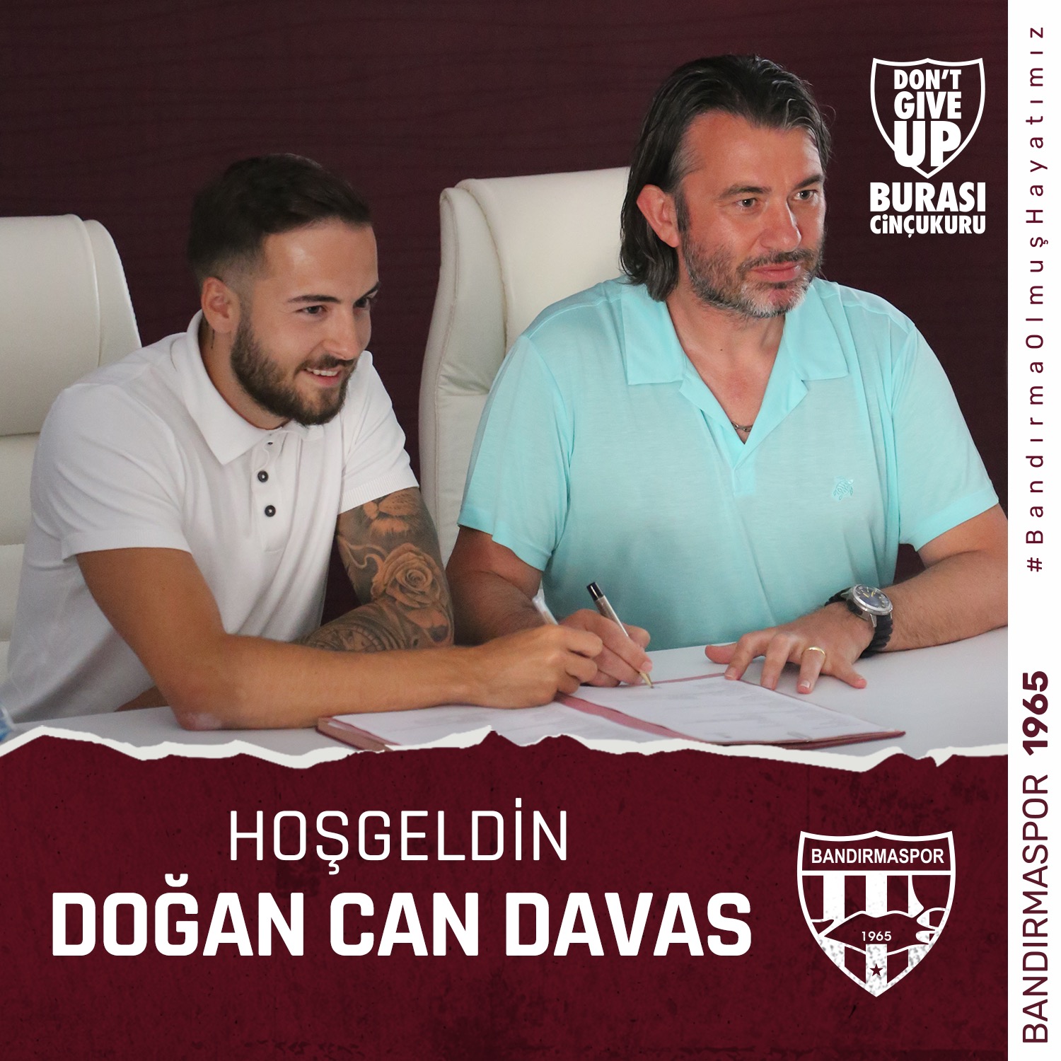 Hoş Geldin Doğan Can! Doğan Can Davas ile 2 yıllık anlaşma imzalanmıştır.