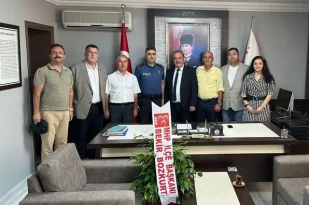 MHP’DEN EMNİYET MÜDÜRÜNE HOŞ GELDİNİZ ZİYARETİ