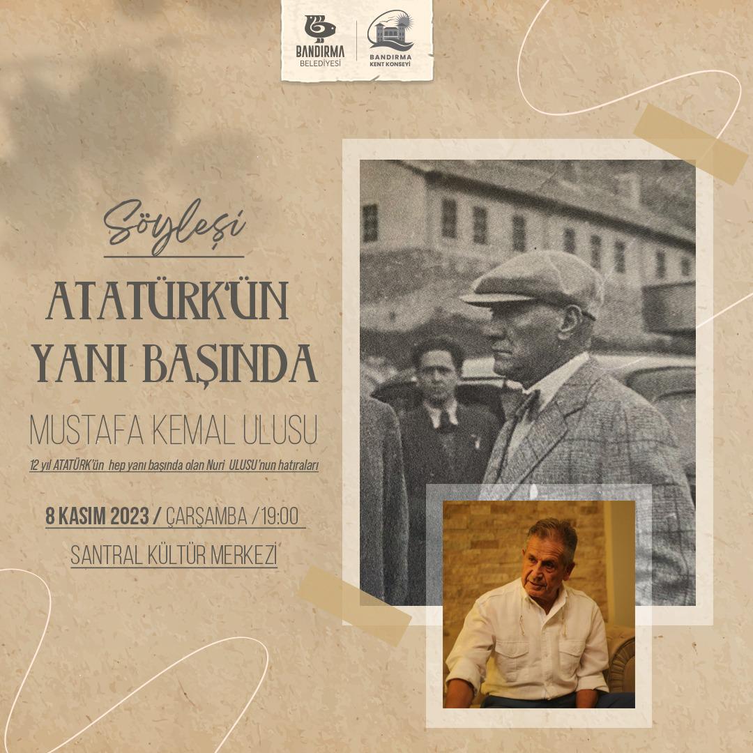 BANDIRMA KENT KONSEYİN DEN ATATÜRK’ÜN YANI BAŞINDA SÖYLEŞİ & İMZA ETKİNLİĞİ