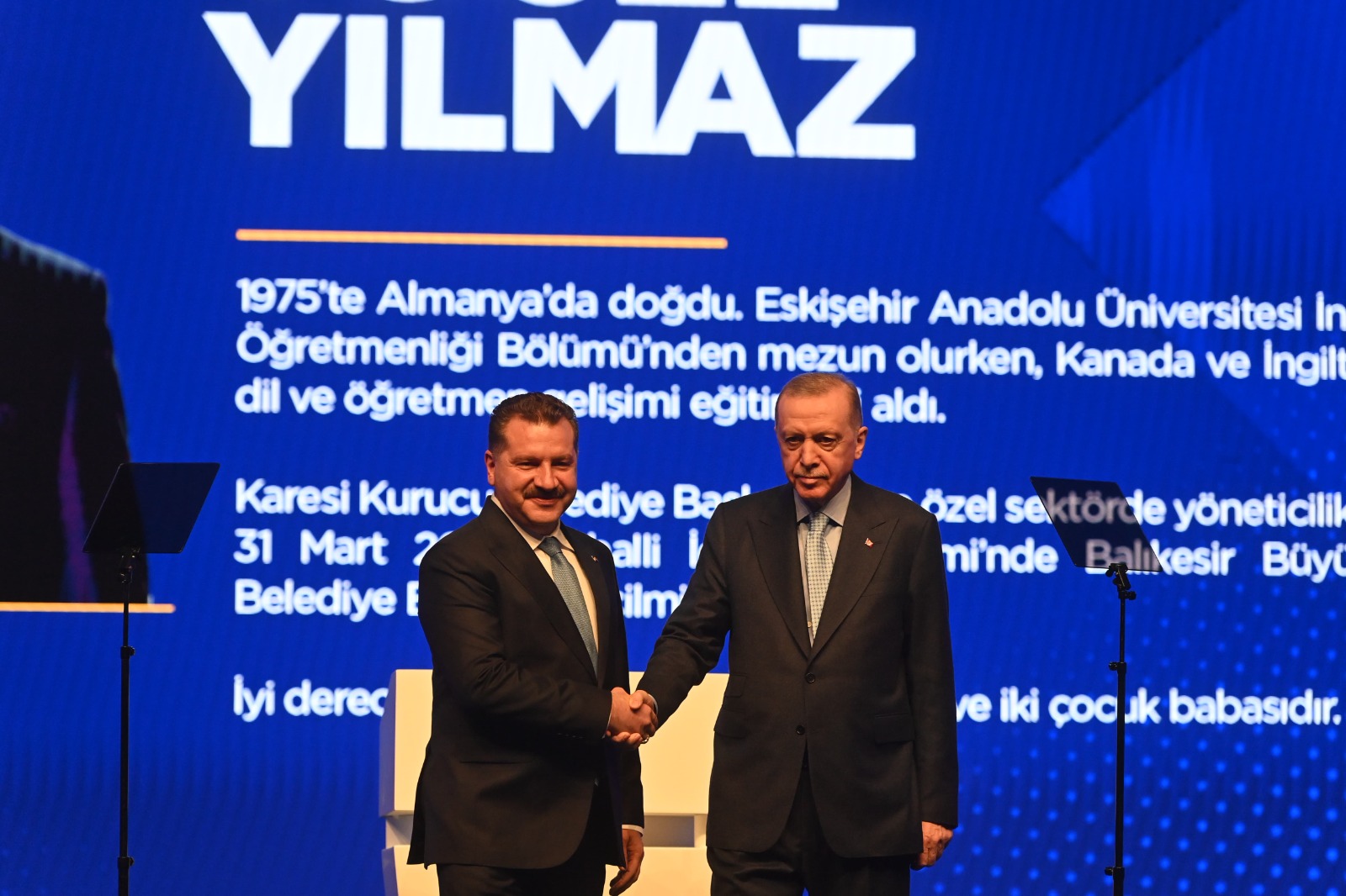 Cumhurbaşkanı, AK Parti Genel Başkanı Sayın Recep Tayyip Erdoğan, Kuva-yi Milliye şehri Balıkesir’in Cumhur İttifakı adayının Yücel Yılmaz olduğunu açıkladı.