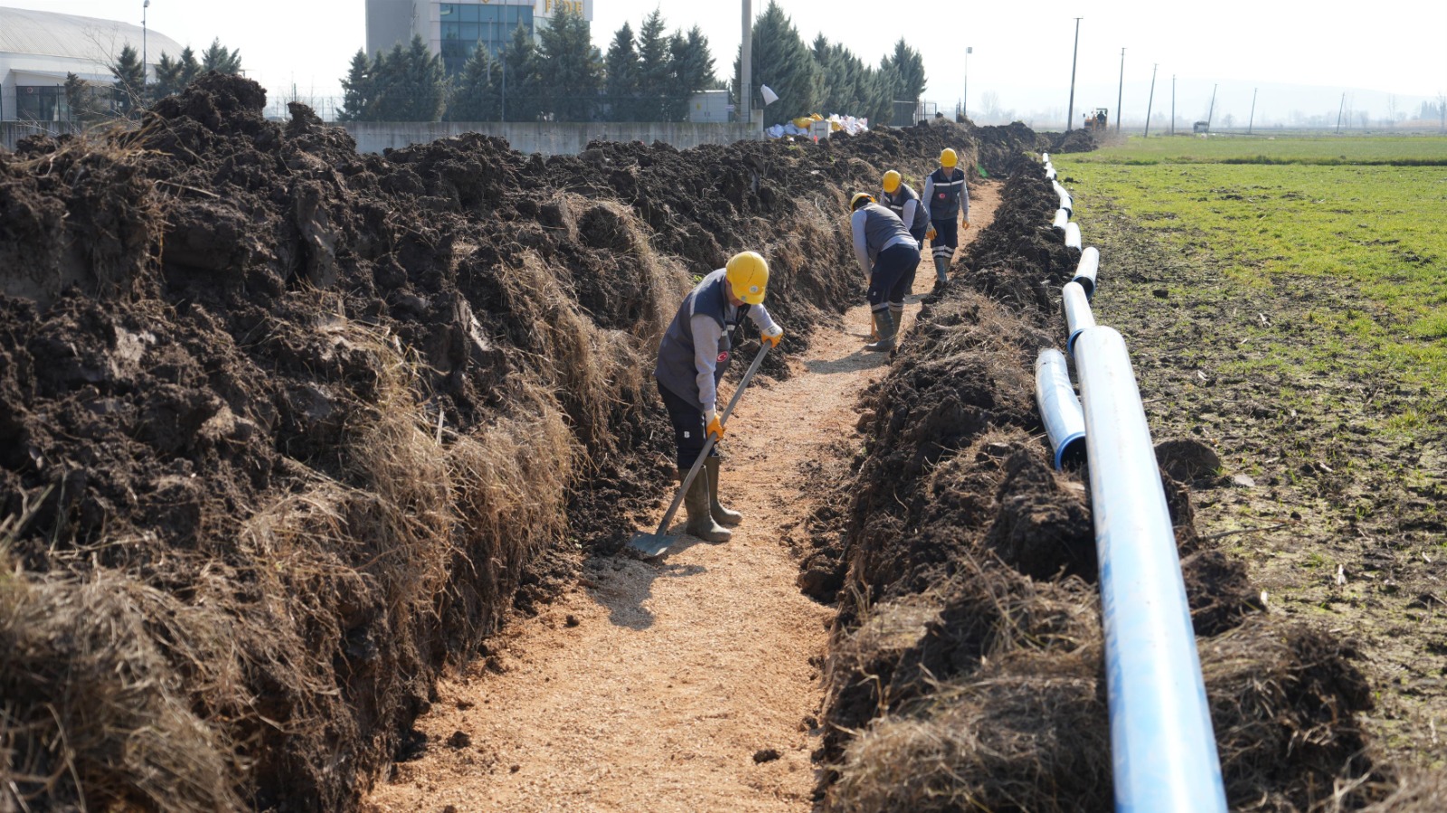 Büyükşehir, Pamukçu’da tarımsal sulama kapasitesini artırıyor