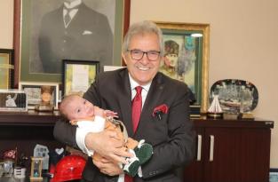 Bandırma Belediye Başkanı Dursun Mirza’dan Kıvanç Karan bebeğe destek!